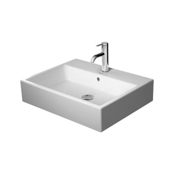 Washbasin 23" Vero Air w/Overflow+FaucetDeck, w/3 Holes Wh